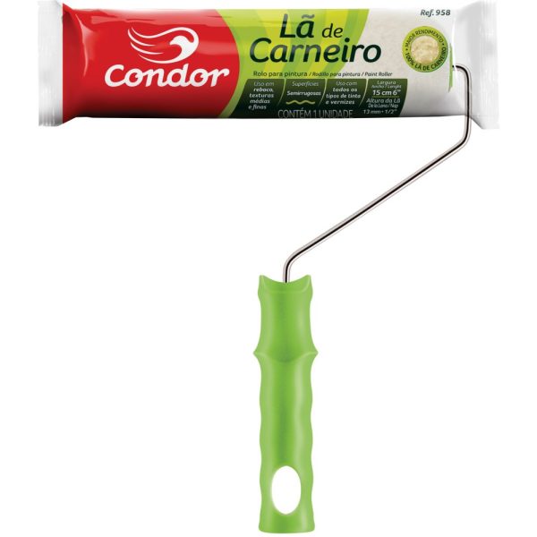 Rolo 100% Lã 959/9 9 CENTIMETROS CONDOR