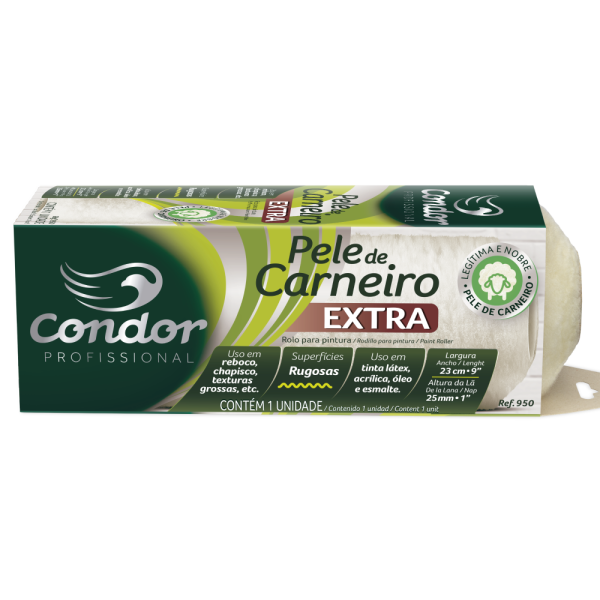 Rolo Pele de Carneiro Extra 950 23cm